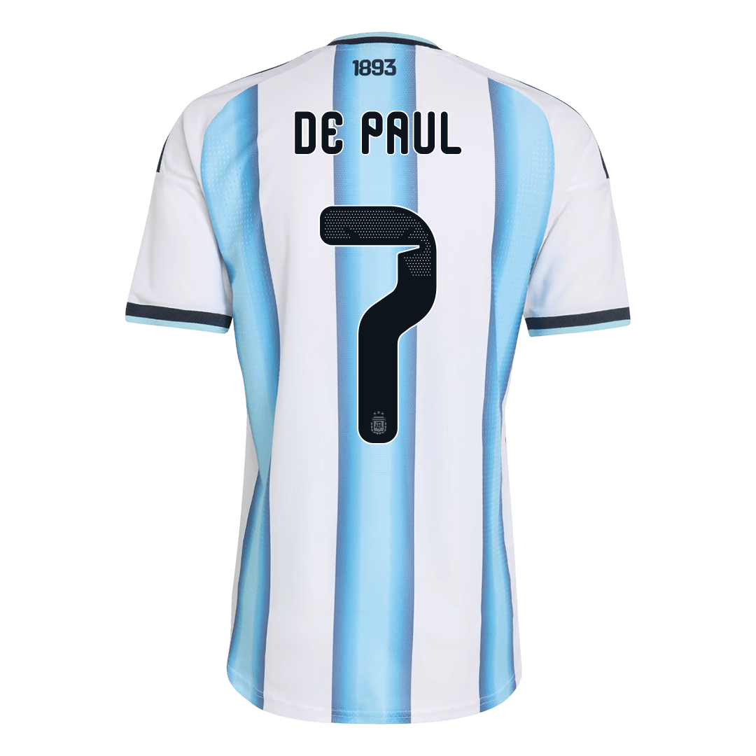 Argentina Hjemmedrakt VM 2026 – DE PAUL #7 (Spillerversjon)
