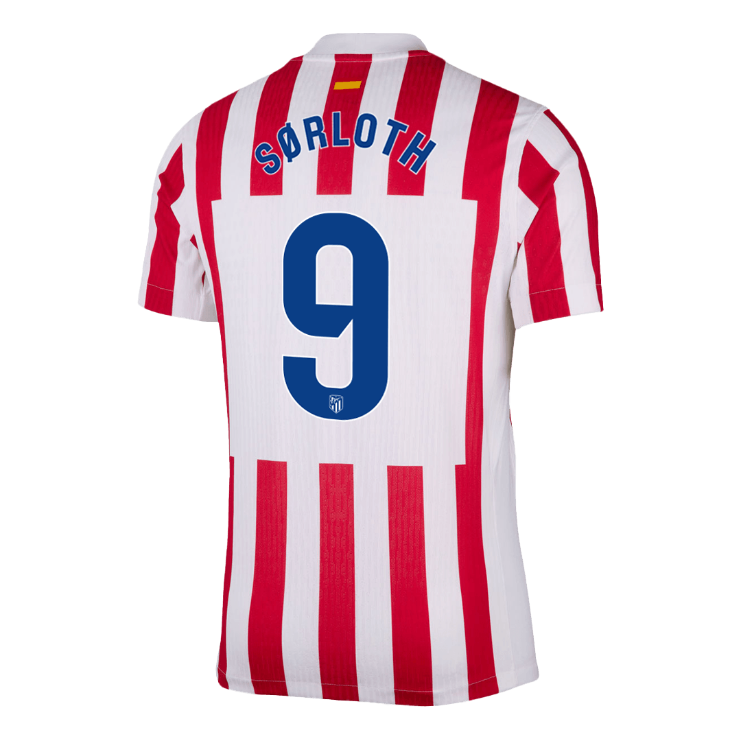 Atletico Madrid Hjemmedrakt 2025/26 – SØRLOTH #9 (Spillerversjon)