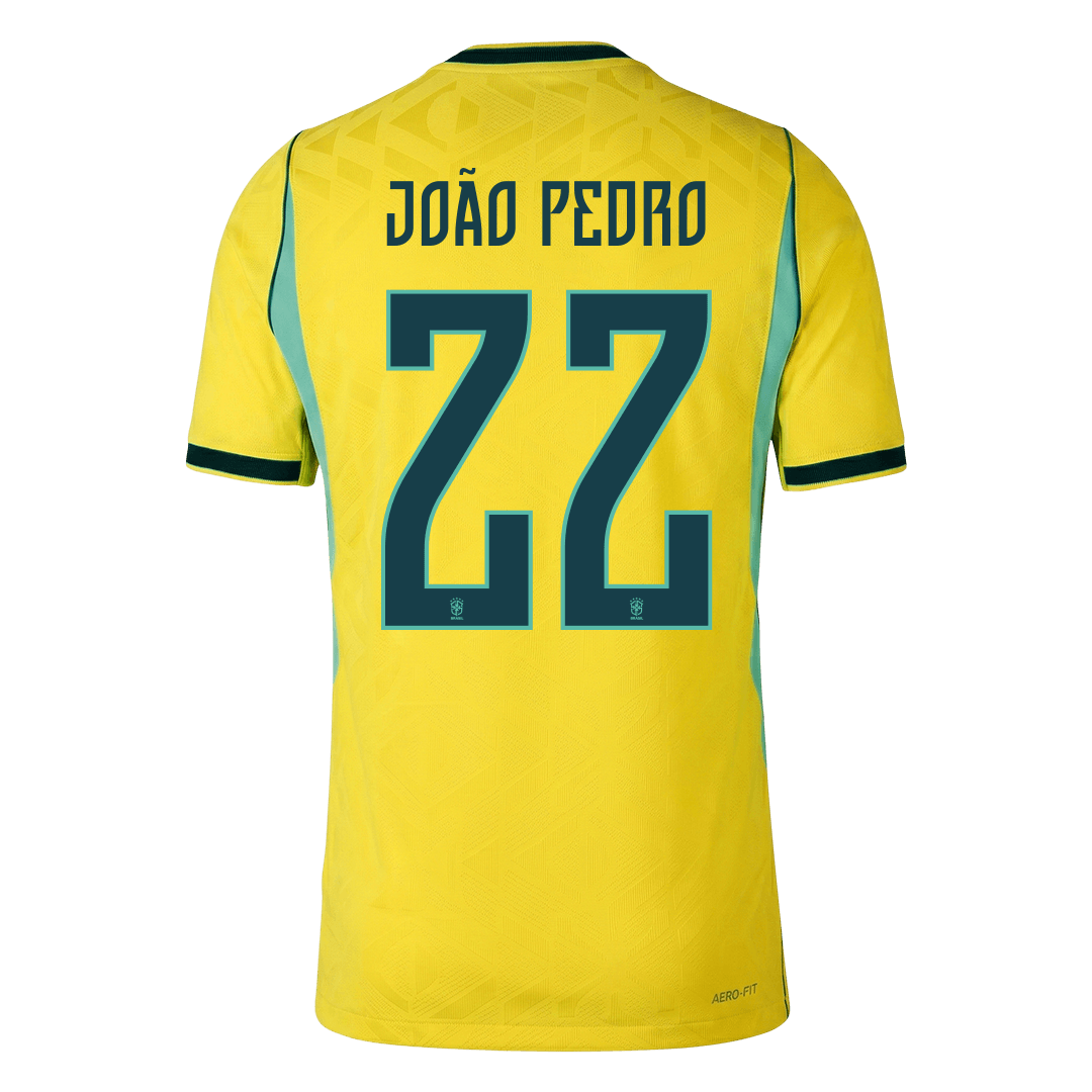 Brasil Hjemmedrakt VM 2026 – JOÃO PEDRO #22 (Spillerversjon)