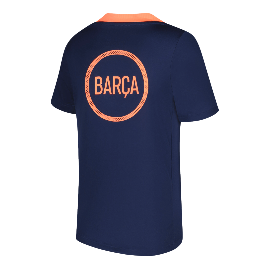 Barcelona Oppvarmingsdrakt 2025/26 (Oransje)