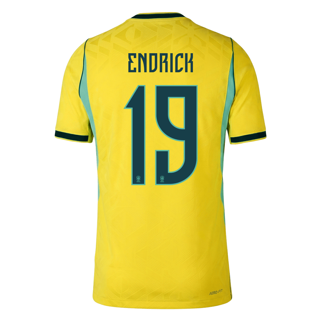 Brasil Hjemmedrakt VM 2026 – ENDRICK #19 (Spillerversjon)