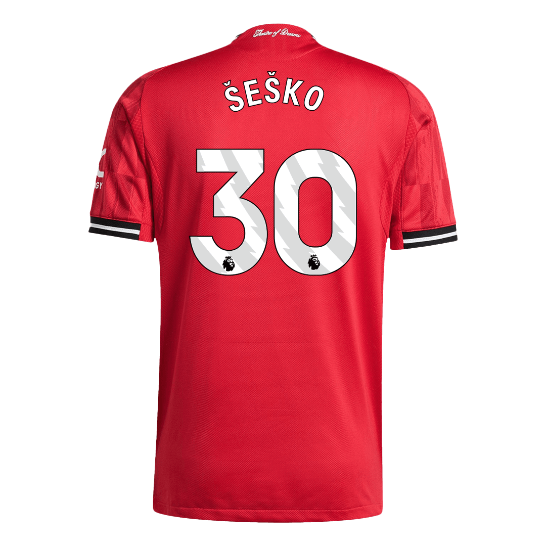 Manchester United Hjemmedrakt 2025/26 – ŠEŠKO #30 (Spillerversjon)