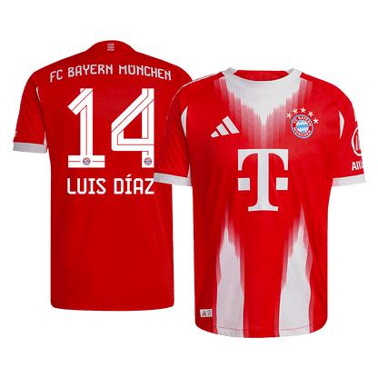Bayern München Hjemmedrakt 2025/26 – LUIS DÍAZ #14 (Spillerversjon)