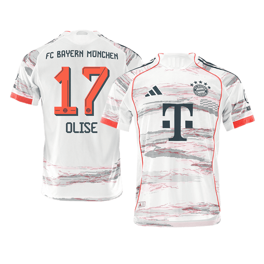 Bayern München Bortedrakt 2025/26 – OLISE #17 (Spillerversjon)