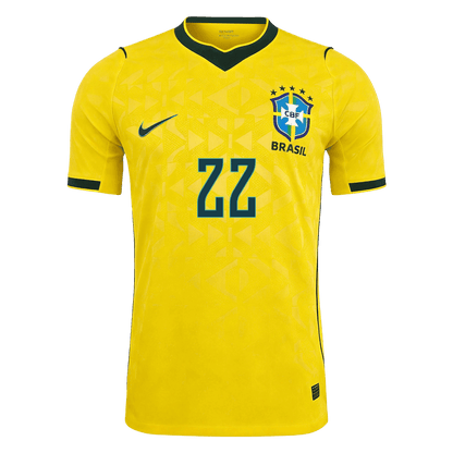 Brasil Hjemmedrakt VM 2026 – JOÃO PEDRO #22 (Spillerversjon)