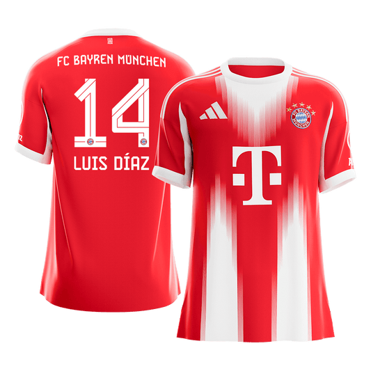 Bayern München Hjemmedrakt 2025/26 – LUIS DÍAZ #14 [PREMIUM]