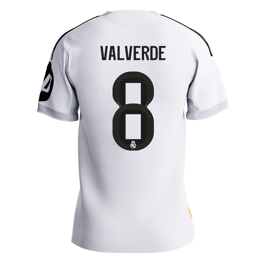 Real Madrid Hjemmedrakt 2025/26 – VALVERDE #8 (Spillerversjon) [PREMIUM]