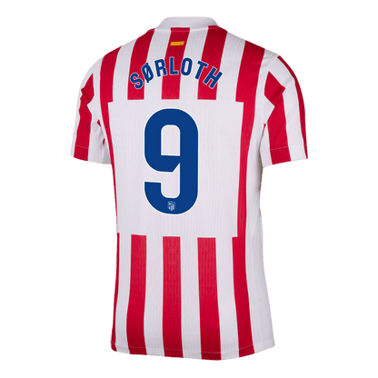 Atletico Madrid Hjemmedrakt 2025/26 – SØRLOTH #9 (Spillerversjon)