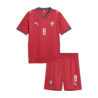 Portugal Hjemmedraktsett Barn VM 2026 – B. FERNANDES #8 [PREMIUM]
