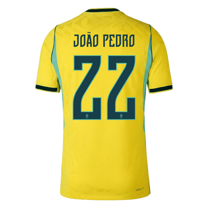 Brasil Hjemmedrakt VM 2026 – JOÃO PEDRO #22 (Spillerversjon)