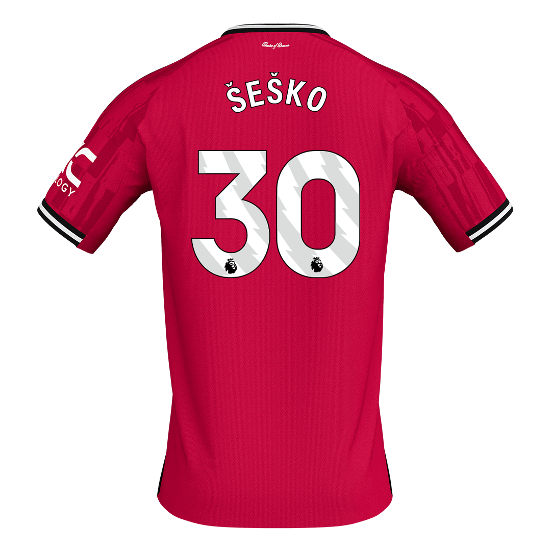Manchester United Hjemmedrakt 2025/26 – ŠEŠKO #30 [PREMIUM]