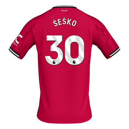 Manchester United Hjemmedrakt 2025/26 – ŠEŠKO #30 [PREMIUM]