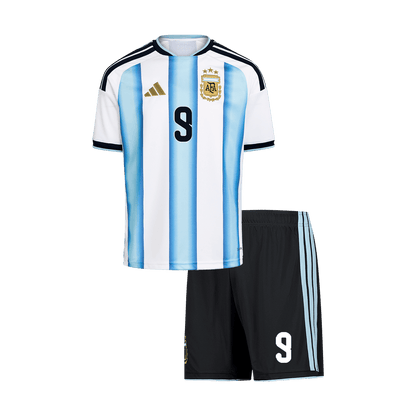 Argentina Hjemmedraktsett Barn VM 2026 – J.ÁLVAREZ #9 [PREMIUM]