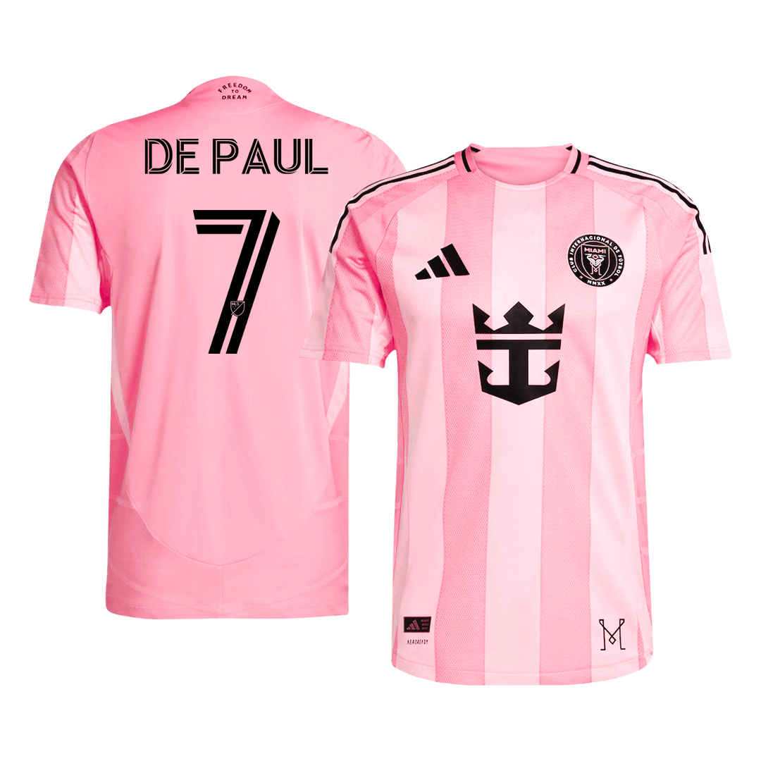 Inter Miami CF Hjemmedrakt 2025 – DE PAUL #7 (Spillerversjon)