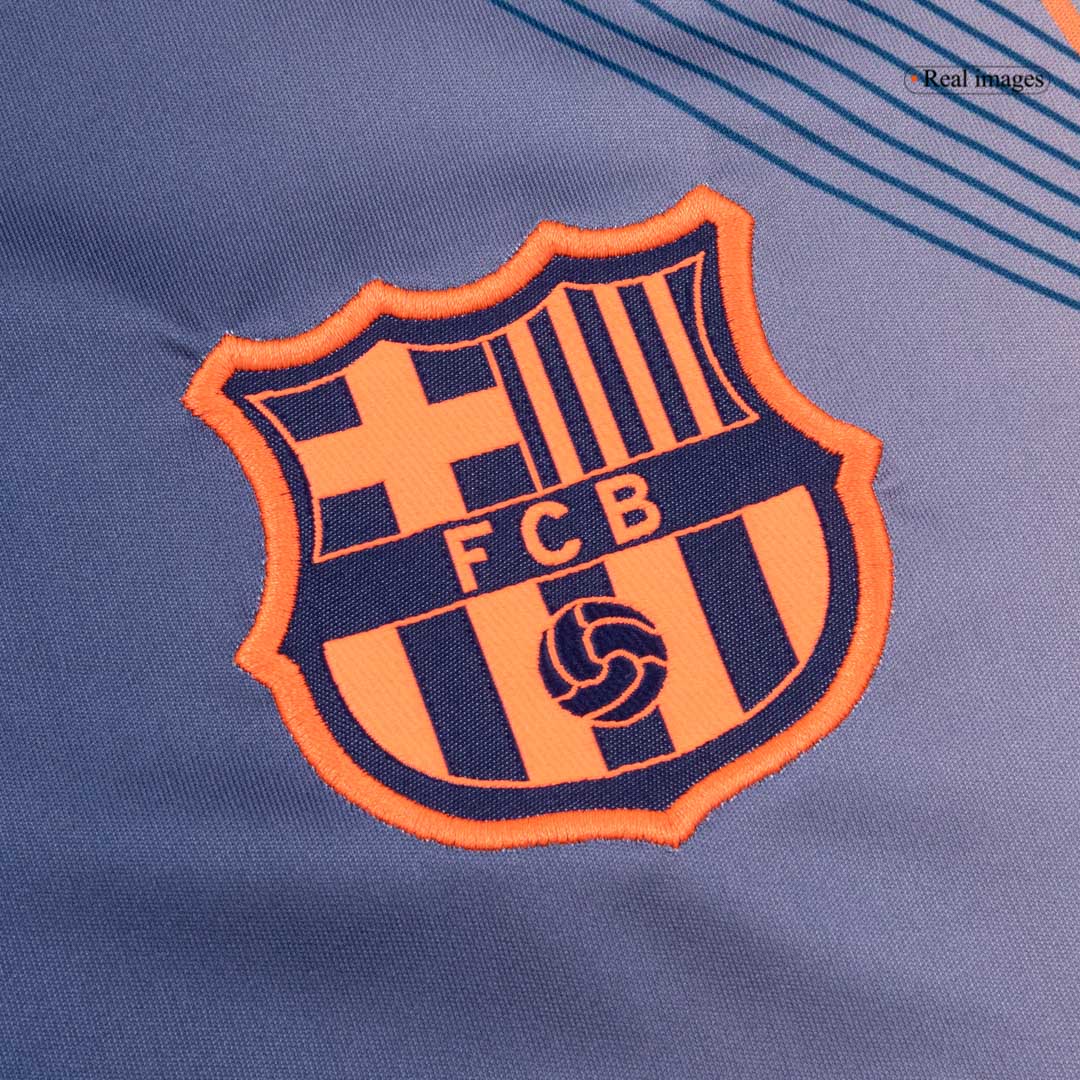 Barcelona Oppvarmingsdrakt 2025/26 (Oransje)