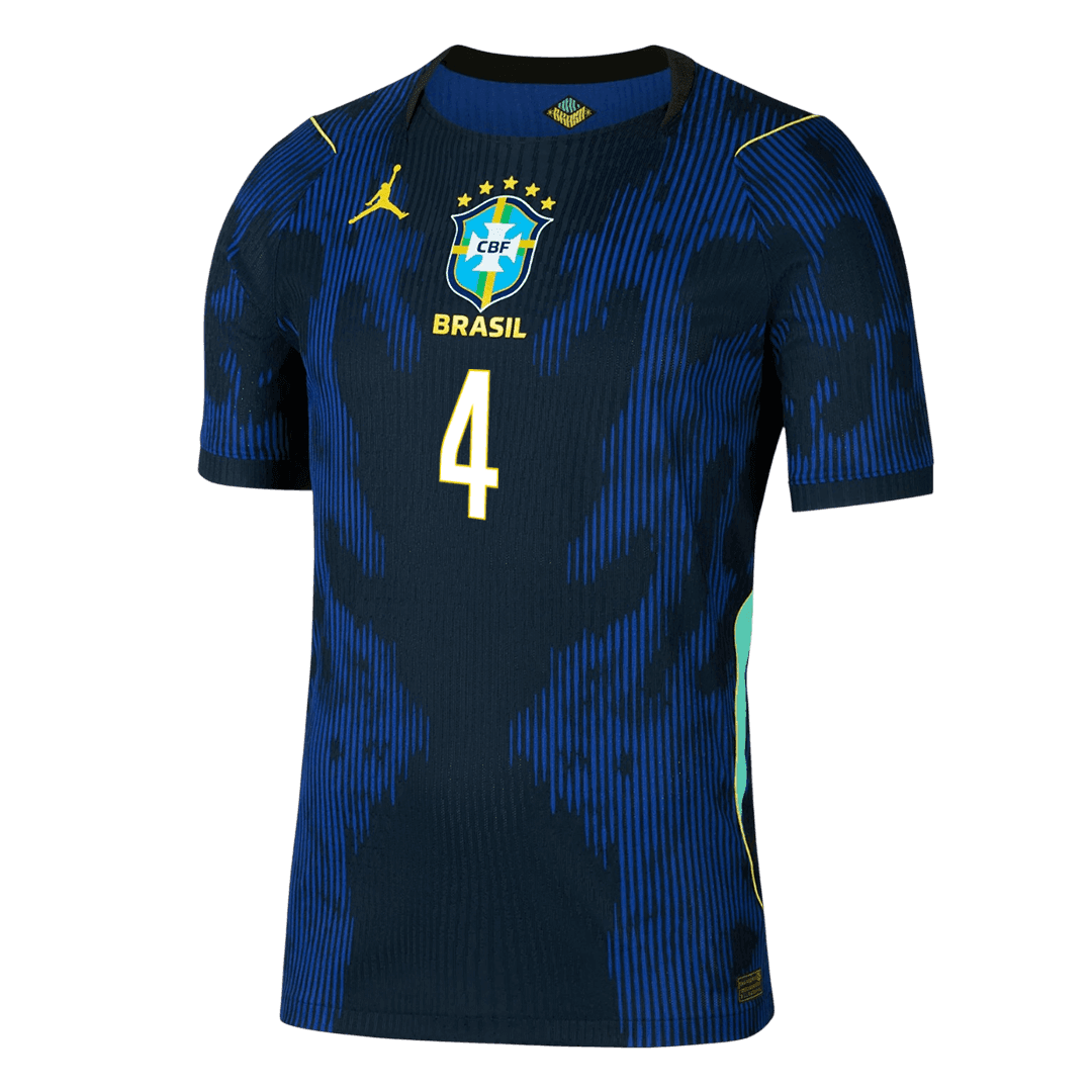 Brasil Bortedrakt VM 2026 – MARQUINHOS #4 (Spillerversjon)