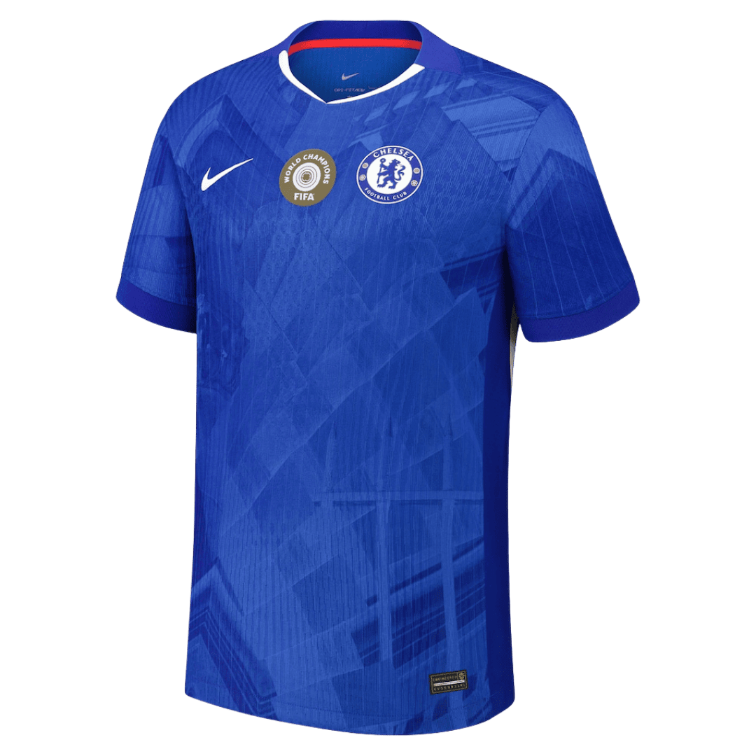 Chelsea Hjemmedrakt 2025/26 – WORLD CHAMPIONS #25 (Spillerversjon)