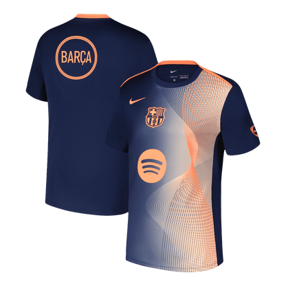 Barcelona Oppvarmingsdrakt 2025/26 (Oransje)