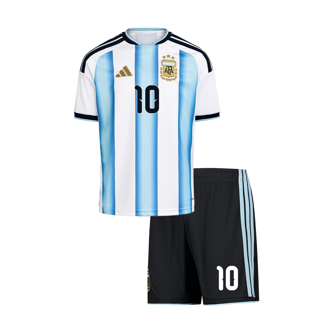 Argentina Hjemmedraktsett Barn VM 2026 – MESSI #10 [PREMIUM]