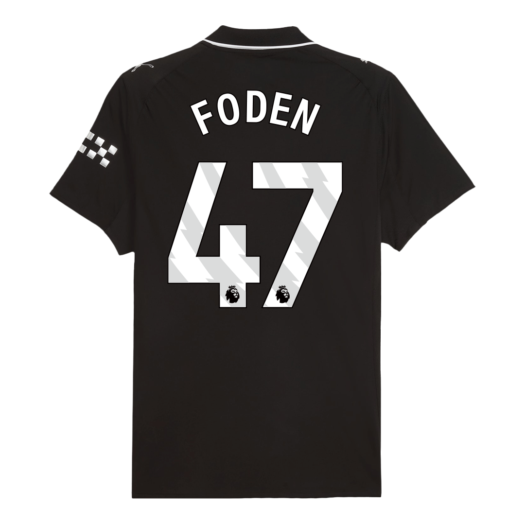 Manchester City Bortedrakt 2025/26 – FODEN #47 (Spillerversjon)