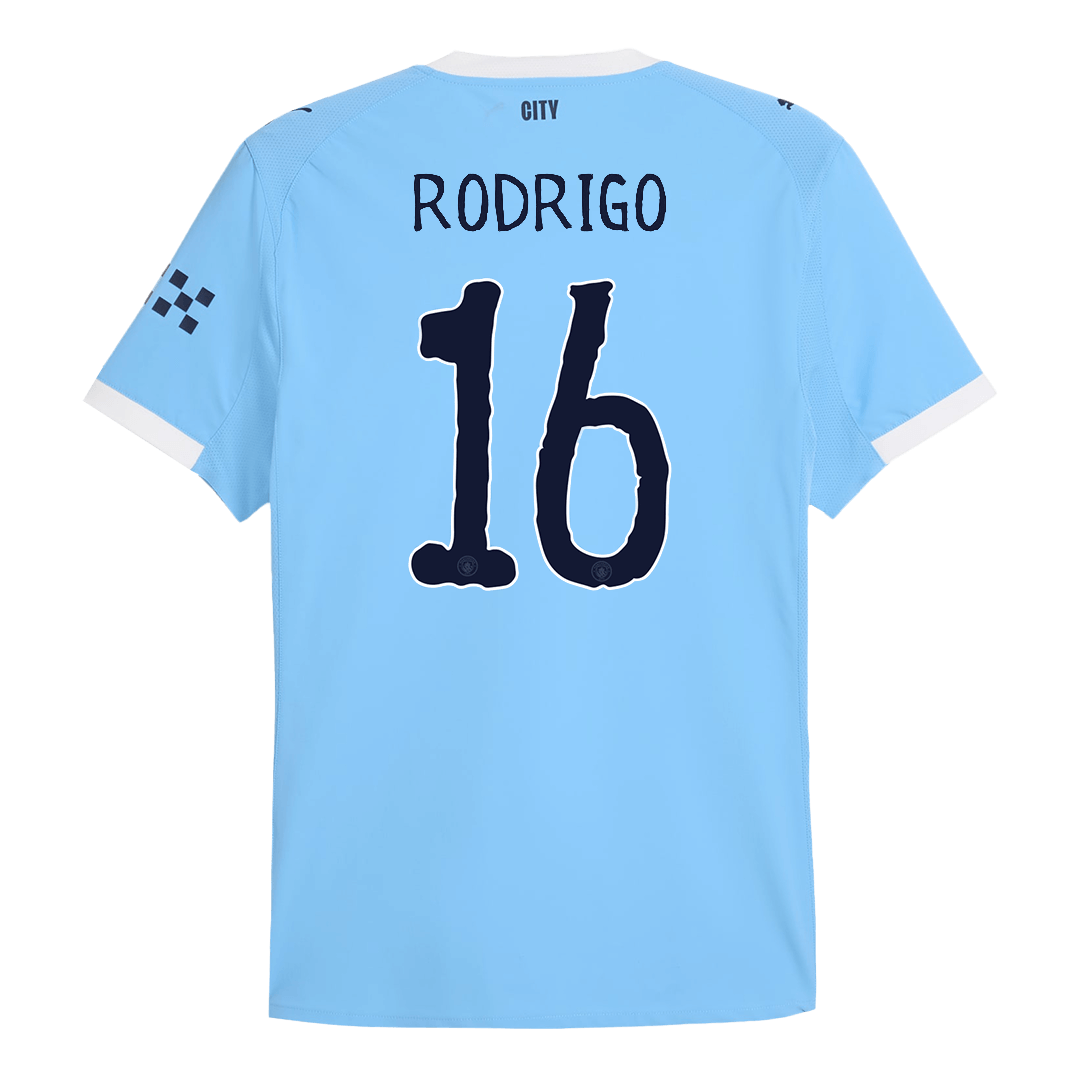 Manchester City Hjemmedrakt VM 2025/26 – RODRIGO #16 (Spillerversjon)