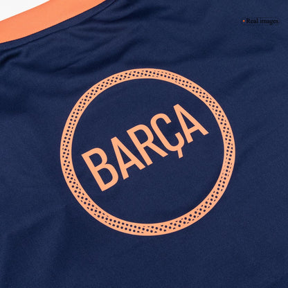 Barcelona Oppvarmingsdrakt 2025/26 (Oransje)