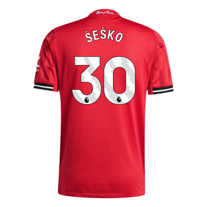 Manchester United Hjemmedrakt 2025/26 – ŠEŠKO #30 (Spillerversjon)